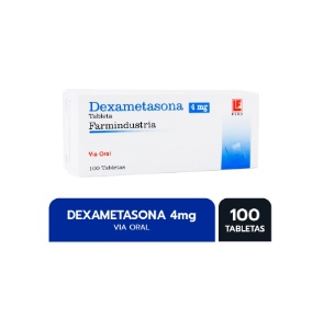 DEXAMETASONA 4MG CJA x 100 TAB - FARMIND.