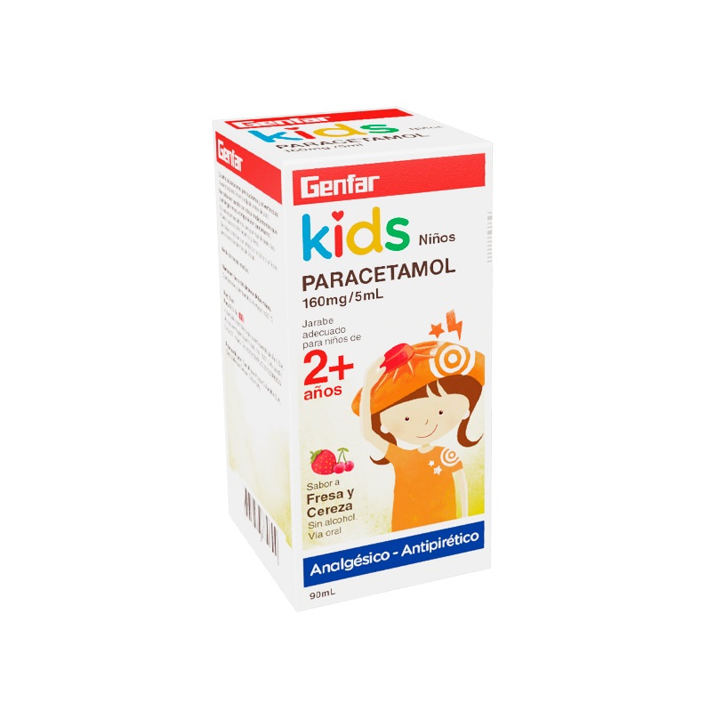 PARACETAMOL KIDS 160MG/5ML x 90ML - GENFAR