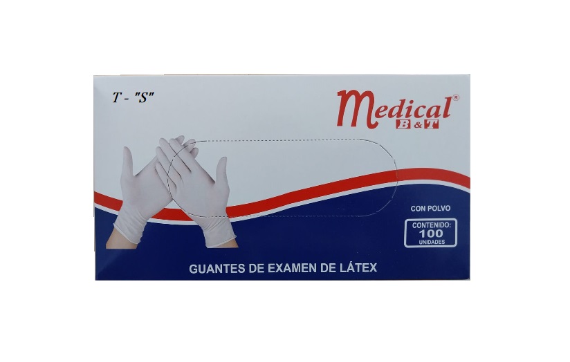 GUANTES P/EXAMEN T-"S" x 100UND - MEDICAL