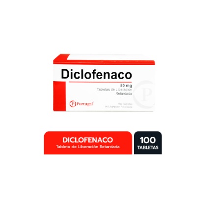 DICLOFENACO 50MG x 100TAB - PORTUGAL