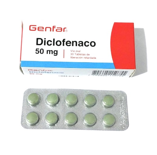 DICLOFENACO 50MG CJA x 30TLR - GENFAR