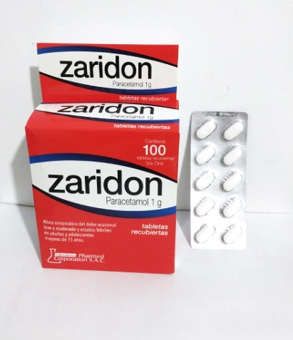 ZARIDON 1GR CJA x 100TAB - PHARMED CORP.