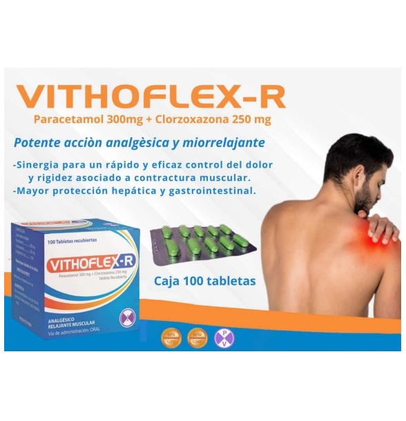 VITHOFLEX-R 300+250MG CJA x 100TAB REC - DP