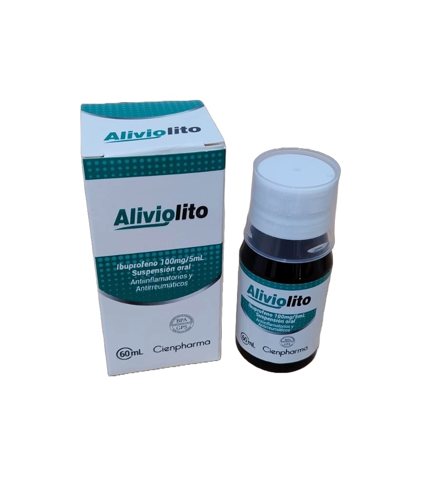 ALIVIOLITO 100MG/5ML SUSP x 60ML - CIENPHARMA