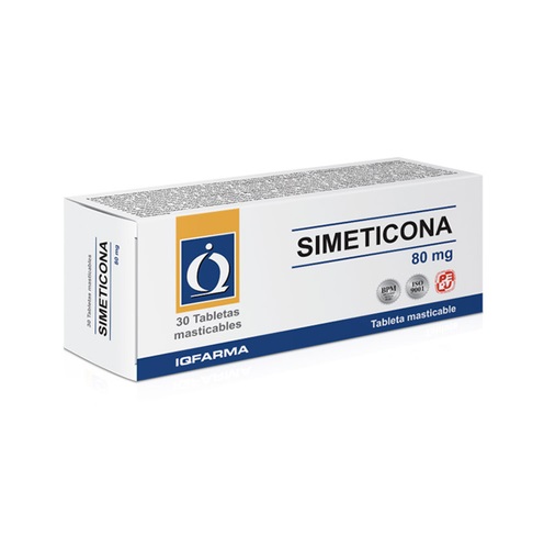 SIMETICONA 80MG CJA x 30TAB MAST - IQFARMA