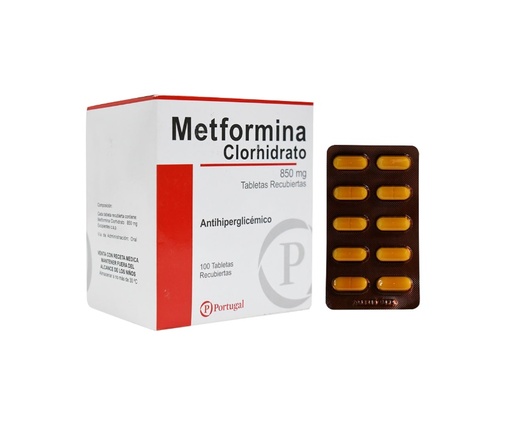 METFORMINA 850MG CJA x 100TAB - PORTUGAL