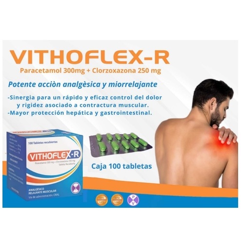 VITHOFLEX-R 300+250MG CJA x 100TAB REC - DP