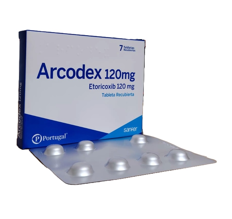 ARCODEX 120MG CJA x 7 TAB REC - PORTUGAL