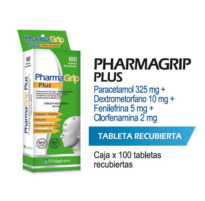 PHARMAGRIP PLUS CJA x 100TAB - D'OLAPHARM