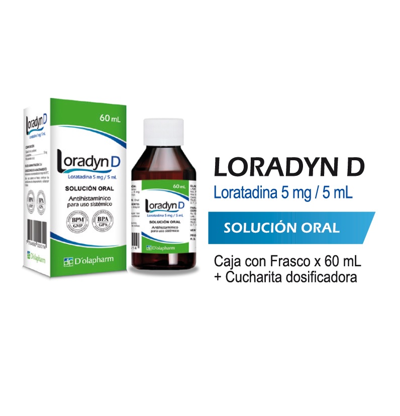 LORADYN D 5MG/5ML JBE x 60ML - D'OLAPHARM