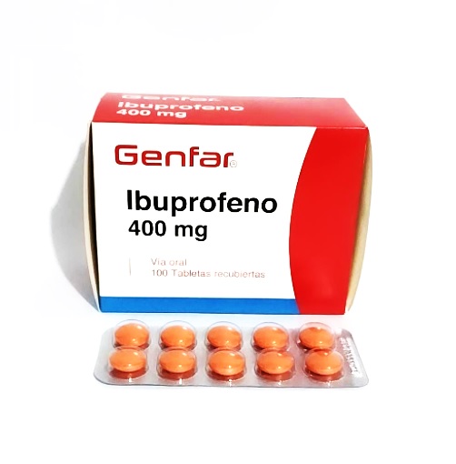 IBUPROFENO 400MG CJA x 100 TAB - GENFAR