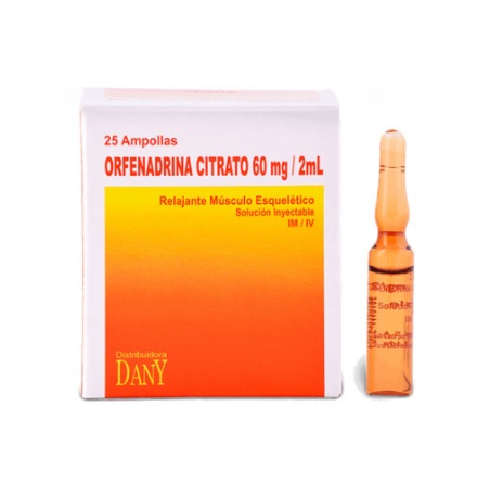 ORFENADRINA CITRATO 60MG/2ML x 25AMP - DANY