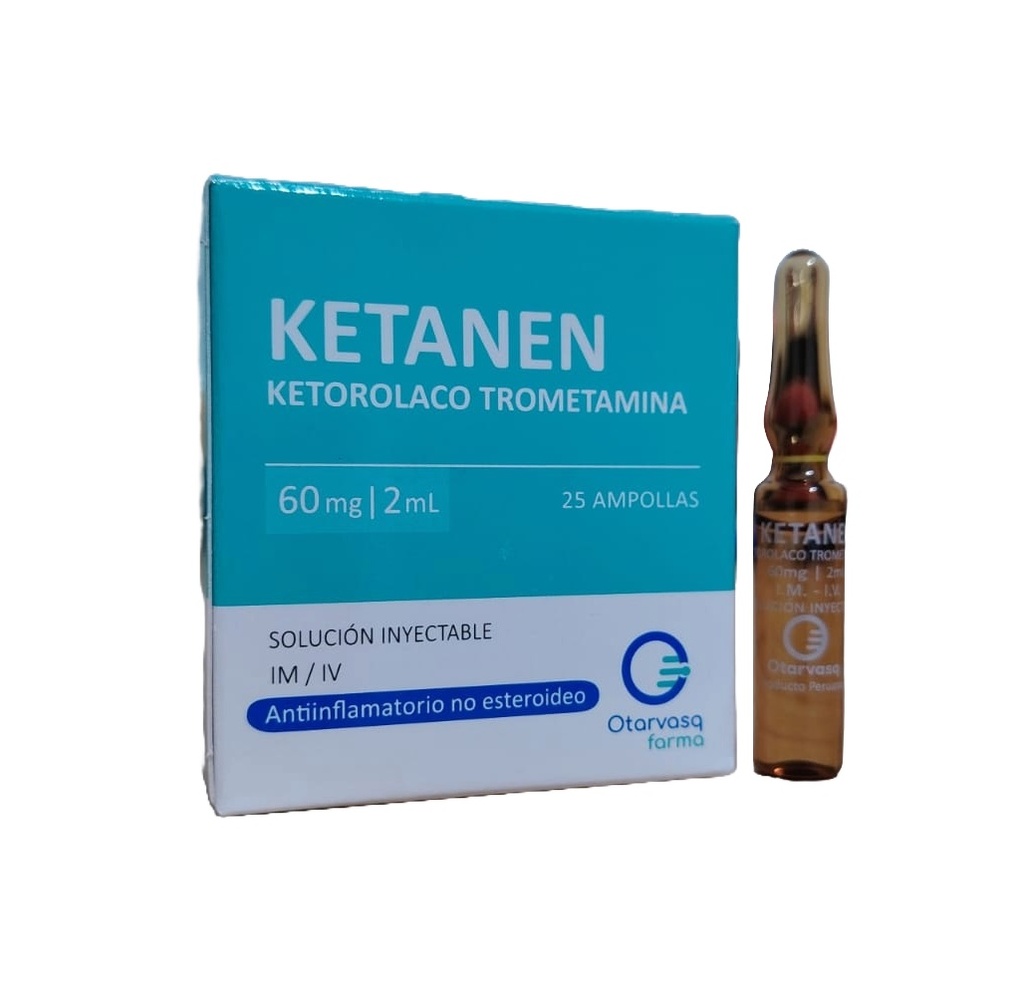 KETANEN 60MG/2ML I.M CJA x 25AMP - OTARVASQ