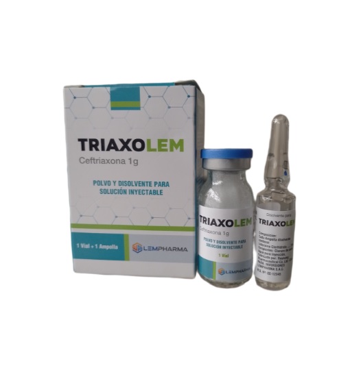 TRIAXOLEM (ceftriax)1GR IM x 1AMP - LEMPHARMA