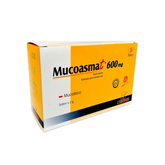 MUCOASMAT 600MG CJA x 30SOB - LABOFAR