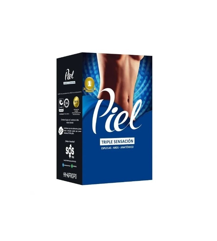 PRESERV. PIEL TRIPLE SENSACION CJA x 3 UND