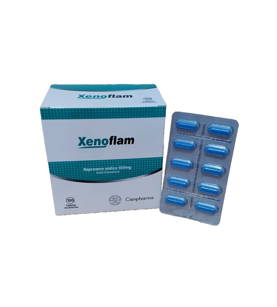 XENOFLAM 550MG CJA x 100 TAB REC - CIENPHARMA