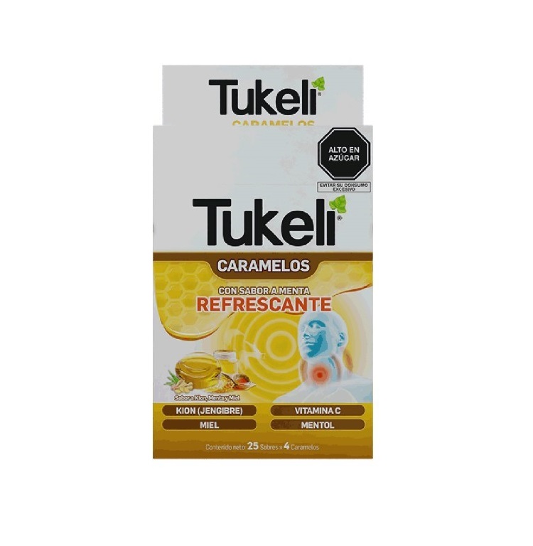 TUKELI CARAMELOS JENGIBRE CJA x 25SOB