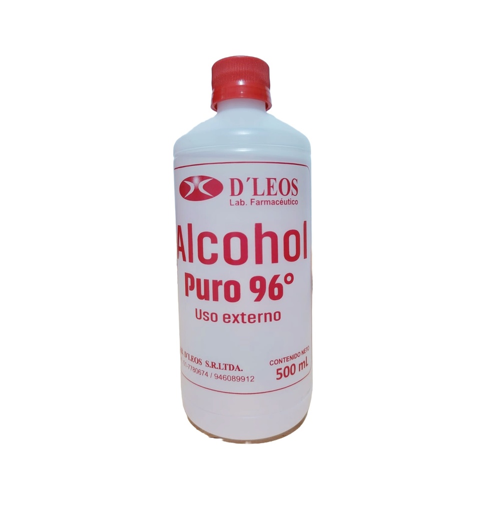 ALCOHOL 96º FCO x 500ML - D´LEOS