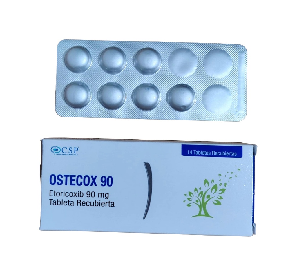 OSTECOX 90MG (etoricoxib) CJA x 14TAB REC - CSP