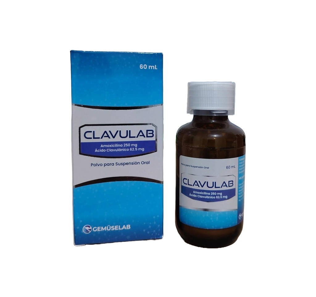 CLAVULAB 250MG+62.5MG/5ML x 60ML - GEMUSELAB