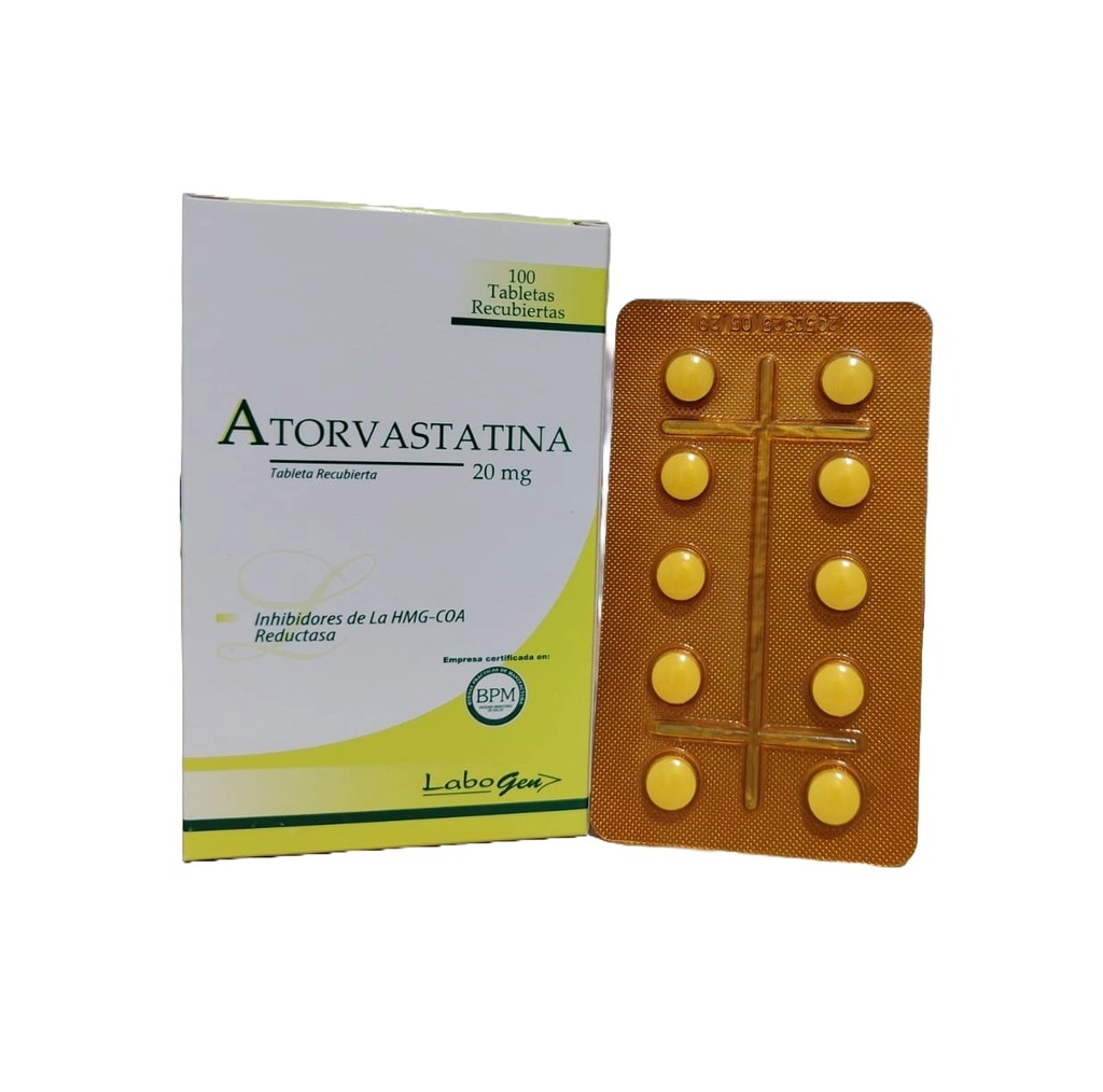 ATORVASTATINA 20MG x 100TAB REC. - LABOGEN