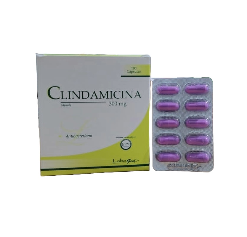 CLINDAMICINA 300MG CJA x 100 CAP - LABOGEN