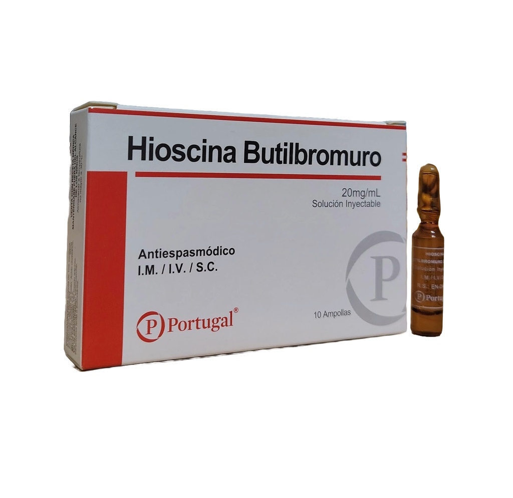 HIOSCINA BUTILB. 20MG/ML x 10AMP x PORT.