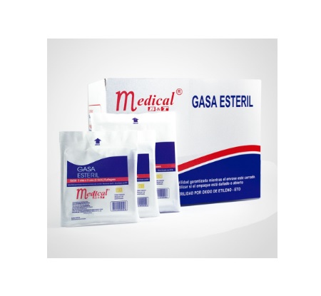 GASA ESTERIL 7.5x7.5CM CJA x 20 UND - MEDICAL