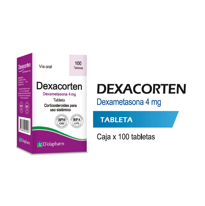 DEXACORTEN 4MG CJA x 100TAB - D'OLAPHARM