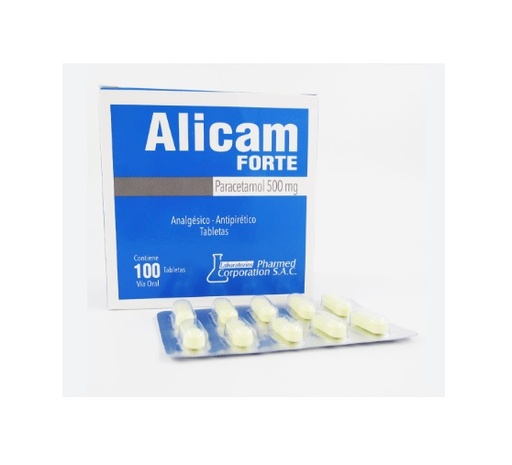 ALICAM FORTE 500MG CJA x 100 TAB - PHAR. CORP.