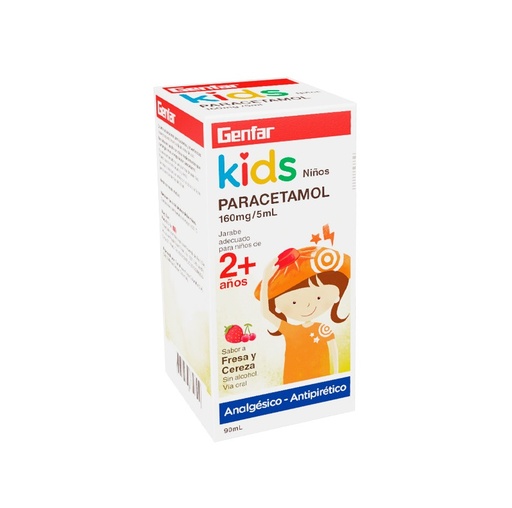 PARACETAMOL JBE KIDS 160MG/5ML x 90ML - GENFAR