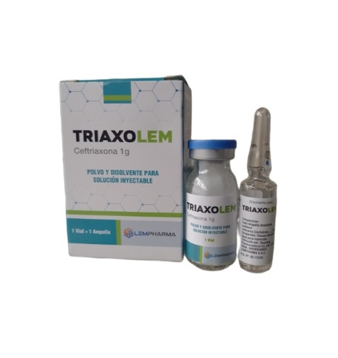 TRIAXOLEM (ceftriax)1GR IM x 1AMP - LEMPHARMA
