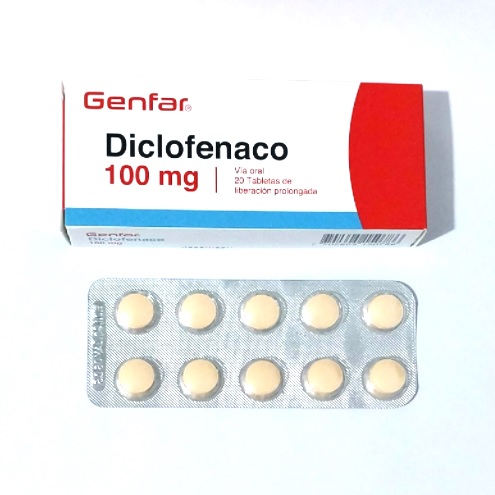 DICLOFENACO 100MG CJA x 20TLP - GENFAR