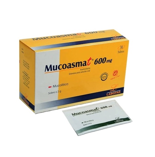 MUCOASMAT 600MG CJA x 30SOB - LABOFAR