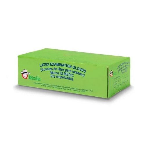 GUANTES P/EXAMEN T-"M" x 100UND - IQMEDIC
