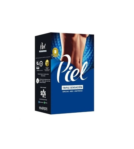 PRESERV. PIEL TRIPLE SENSACION CJA x 3 UND