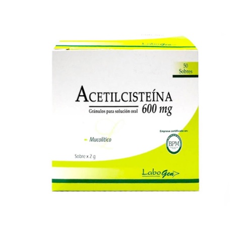ACETILCISTEINA 600MG CJA x 50 SOB - LABOGEN