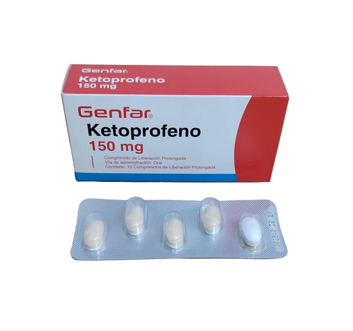 KETOPROFENO 150MG  CJA x 10CLP - GENFAR