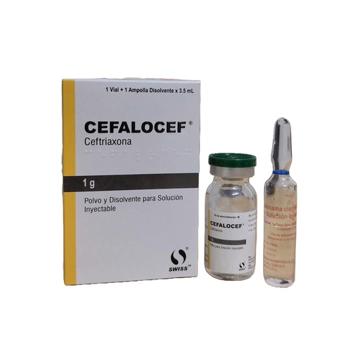CEFALOCEF 1GR (ceftriax.) I.M. CJA x 1AMP - SWISS