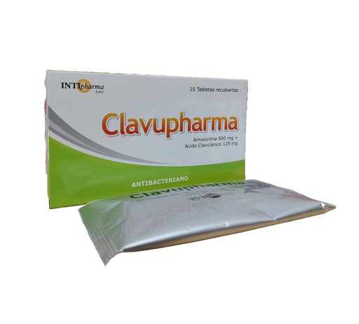 CLAVUPHARMA 500+125mg x 10TAB REC - INTIPHARMA