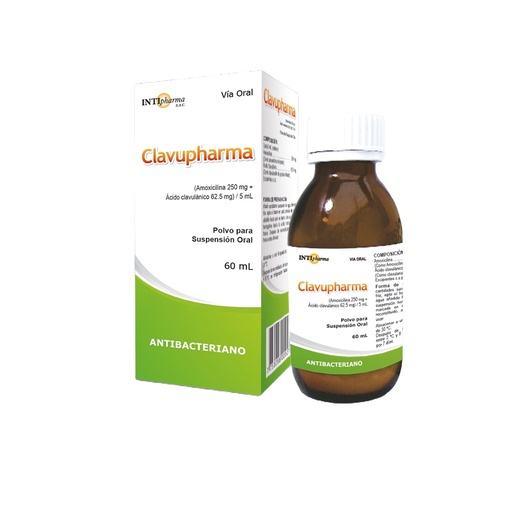 CLAVUPHARMA 250+62.5mg/5ml x 60ML - INTIPHARMA