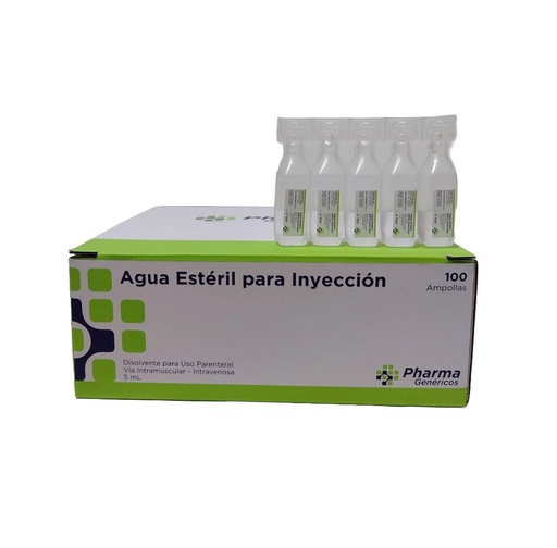 AGUA ESTERIL P/INYEC. x 5ML - OQCORP