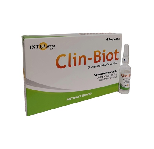 CLIN-BIOT 600MG/4ML x 6AMP - INTIPHARMA