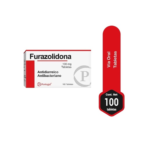 FURAZOLIDONA 100MG CJA x 100TAB - PORTUGAL