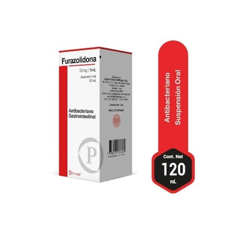 FURAZOLIDONA 50MG/5ML JBE x 120ML - PORT.